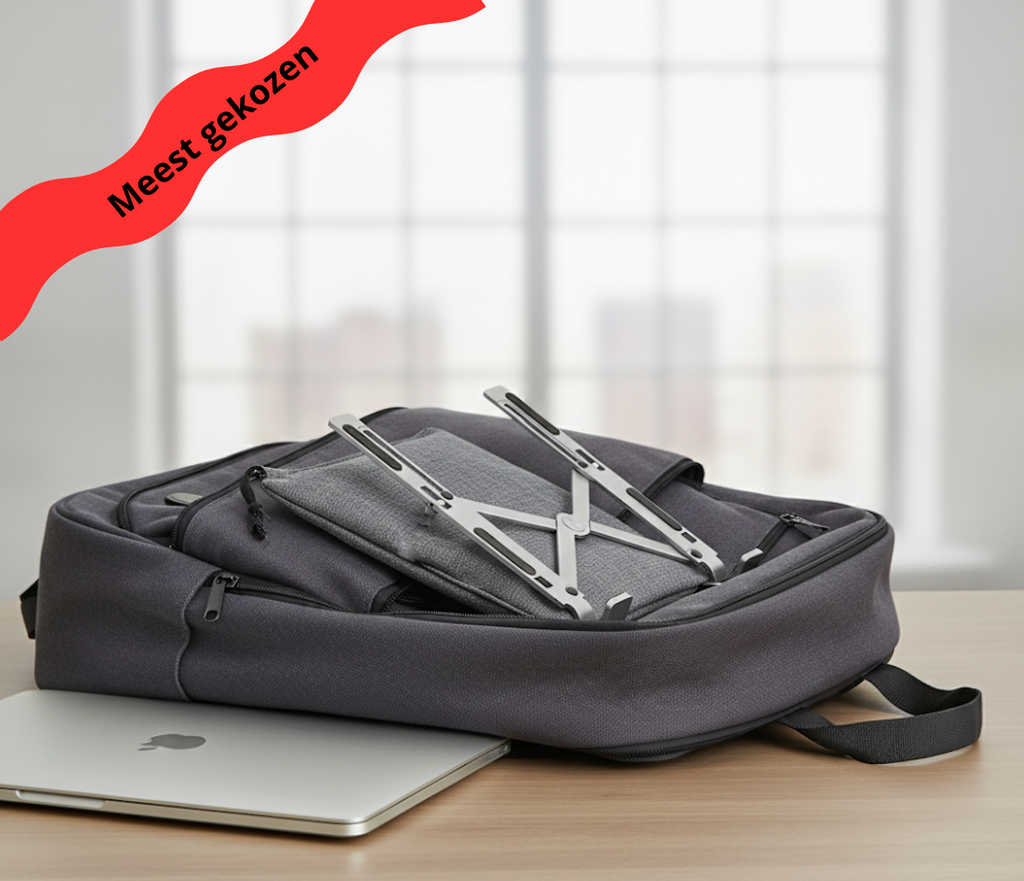 Verstelbare Aluminium Laptopstandaard – Ergonomisch & Draagbaar